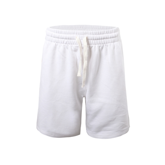 Mens White Fleece shorts - Picture 1 of 2